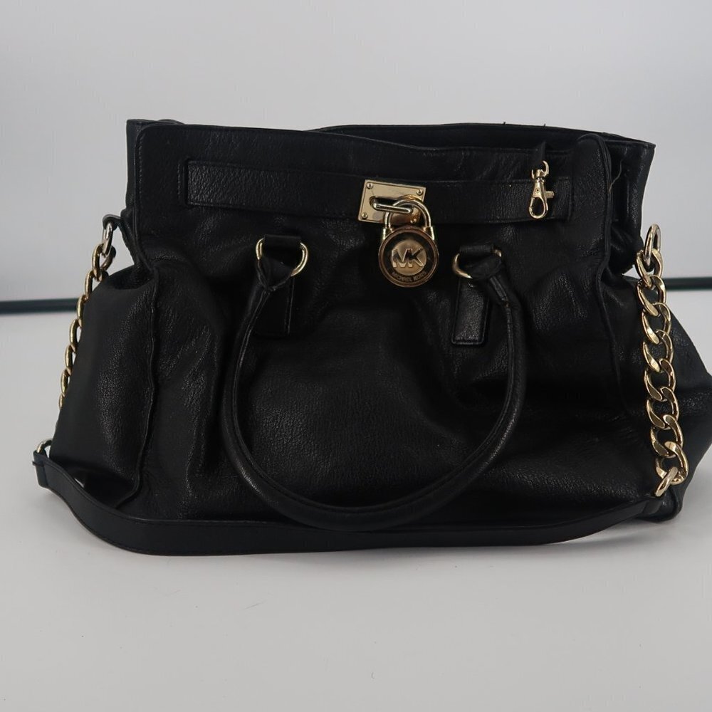 Michael Kors Hamilton Large Handbag Black - Picture 2 of 16